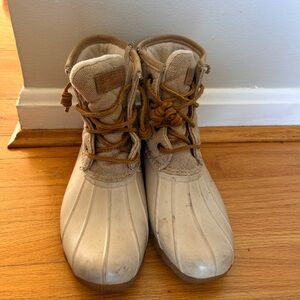 Sperry Tan and Brown Winter & Rain Boots